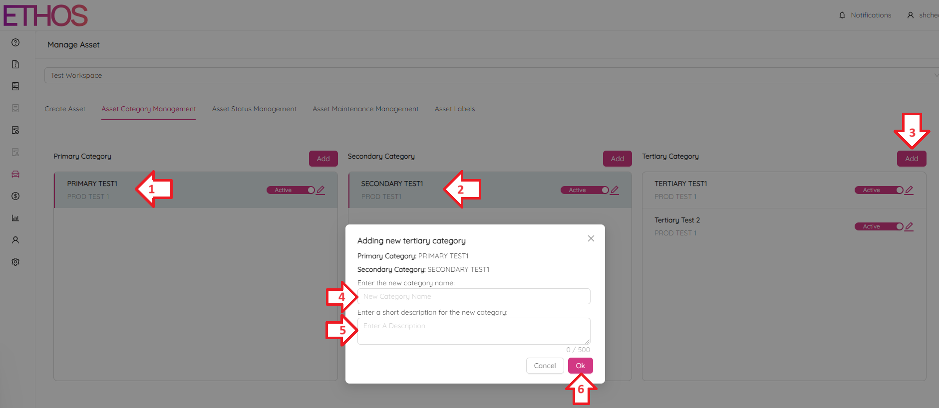 Add Tertiary Category