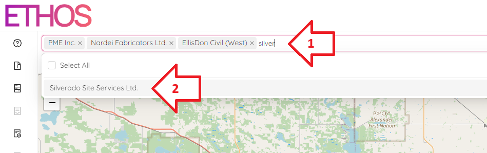 Map Workspace Search