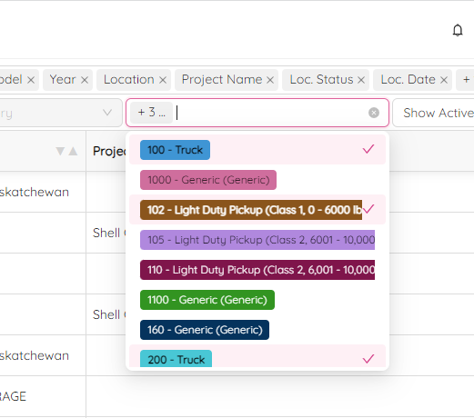 Select multiple Asset Labels
