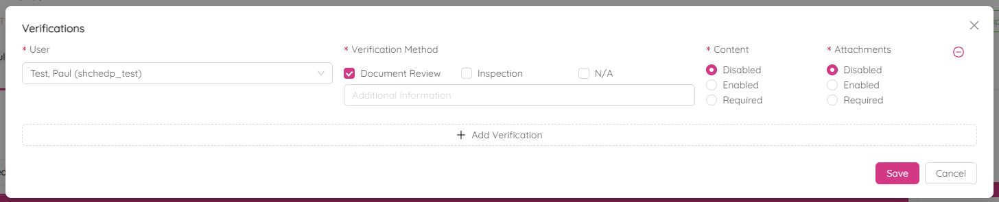 Assign NCR Verifications