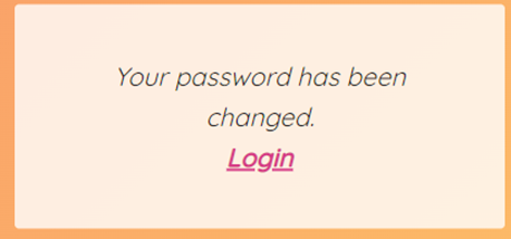 Password Changed