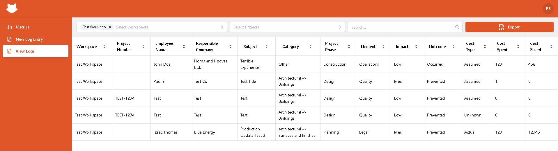 Retrospect View Logs