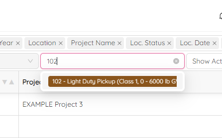 Select the Asset Label