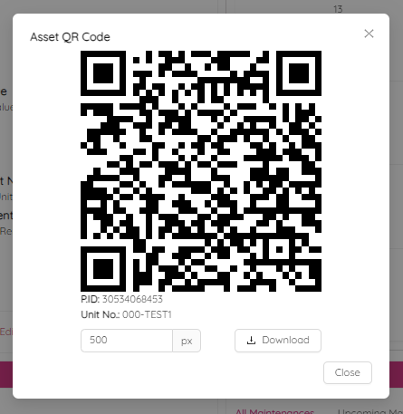 Asset QR Code