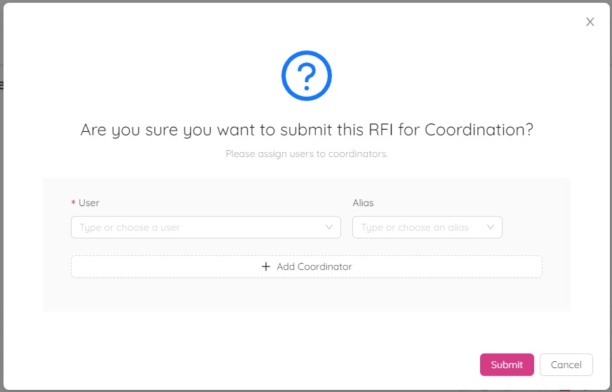 Submit for Coordination