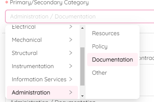 Template Categories