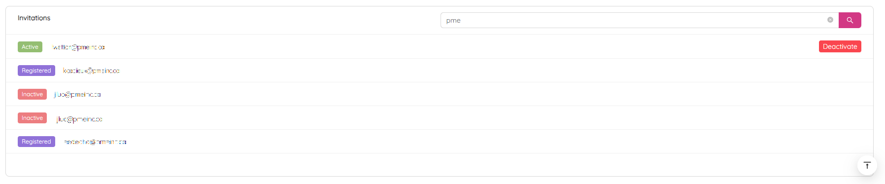 Workspace Settings Users Invitations